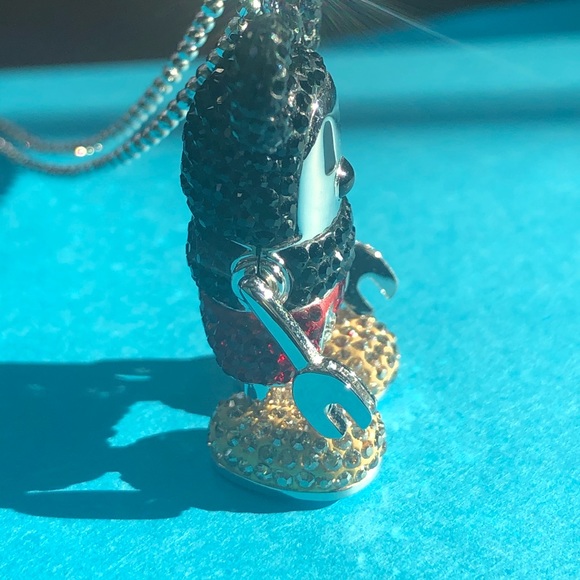 Swarovski RARE Robot Mickey Necklace - Picture 5 of 10